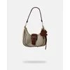 Bolsa Bolsa Meia-Lua Transversal Melissa - Cream