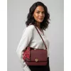 Bolsa Transversal Grande com Laço Amélia - Bordô