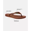 Chinelo Flat Agapanto Brasil - Bronze / Moca
