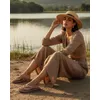 Chinelo Hibisco - Taupe