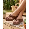 Chinelo Flat Lavanda - Nogueira