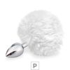 Plug de Metal P Com PomPom SI (5501) - Branco