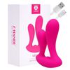 Plug Silicone Duplo Com Vibro Mento SI (6688) - Rosa