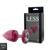 Plug de Plástico M Less Com Glitter (HA166) - Rosa