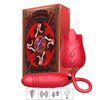 Estimulador Recarregável Formato de Rosa Man Ting VP (VB124) - Vermelho