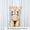 Strapy Com Pérola (LG001) - Preto