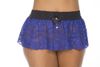 Saia Priscila (PS8039) - Azul C/ Preto