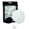 Plug de Silicone G Preto Com Pom Pom SI (8642) - Branco
