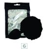 Plug de Silicone G Preto Com Pom Pom SI (8642) - Preto
