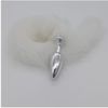 Plug de Plástico G Less Cromado Com Cauda (HA170C) - Branco