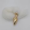 Plug de Plástico G Less Dourado Com Cauda (HA170D). - Branco