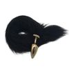 Plug de Plástico G Less Dourado Com Cauda (HA170D). - Preto