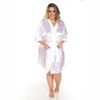 *Robe Cetim Curto Plus Size (PS2081) - Branco