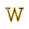 Letras Para Personalização de Plug Dourada (HA180D) - W
