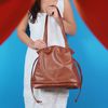 Bolsa de Couro - AURA - Chocolate