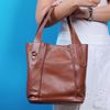Bolsa de Couro - CELEBRAR - Chocolate