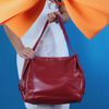Bolsa de Couro - CONFIAR - Vermelha