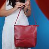 Bolsa de Couro - LOTUS - Vermelha
