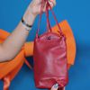 Bolsa de Couro - VIAGEM - Vermelha