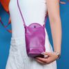 Bolsa de Couro - VIAGEM - Violeta