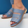 Sandália Rasteira - AFETO - Azul Hortência - 842.30 