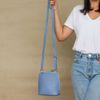 Bolsa de Couro - XODÓZINHA - Azul Hortência