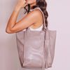 Bolsa de Couro - ÉVORA - Amêndoa 