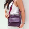Bolsa de Couro - ACOLHER - Ameixa e Pitaya