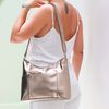 Bolsa de Couro - PARAÍSO - Champagne