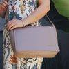 Bolsa de Couro - CHARME - Amêndoa