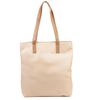 Bolsa de Couro - ENVELOPE - Nude e Caramelo