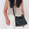 Bolsa de Couro Legítimo Preta - HARMONIA GRANDE