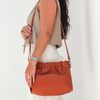 Bolsa de Couro Legítimo Telha - HARMONIA GRANDE