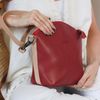 Bolsa de Couro - PAIXÃO - Vermelha e Nude