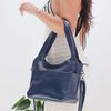 Bolsa de Couro - SONHAR - Azul Anil