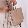 Mochila de Couro - LOTUS - Champagne