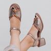 Sandália - ENVOLVER - Bronze e Champagne - 2075.15
