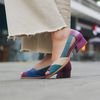 Sapato Peep Toe ENERGIA - Purple, Petróleo, Azul e Nude - 965.14 