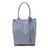 Bolsa de Couro - ÉVORA - Azul Hortência