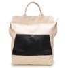 Bolsa de Couro - ALMA - Off White e Bolso Preto