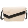 Bolsa de Couro - LUZ - Off White e Preto 