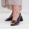 Sandália Peep Toe - ELEGÂNCIA - Preta - 177.31 