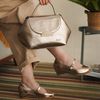 Bolsa de Couro - NASCENTE - Champagne e Off White