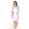 *Robe Cetim Curto Plus Size (PS2081) - Branco