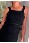 BLUSA RENDADA COM ALÇA