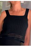 BLUSA RENDADA COM ALÇA