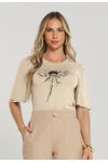 T-SHIRT FLOR PÉROLAS