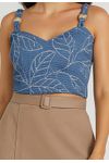 REGATA ESTAMPADA C/ CORDÃO
