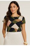 BLUSA VISCOSE ESTAMPADA