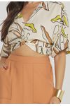 BLUSA VISCOSE ESTAMPADA